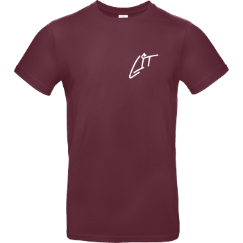 LucasLit - Lit Shirt B&C EXACT 190 - Bordeaux
