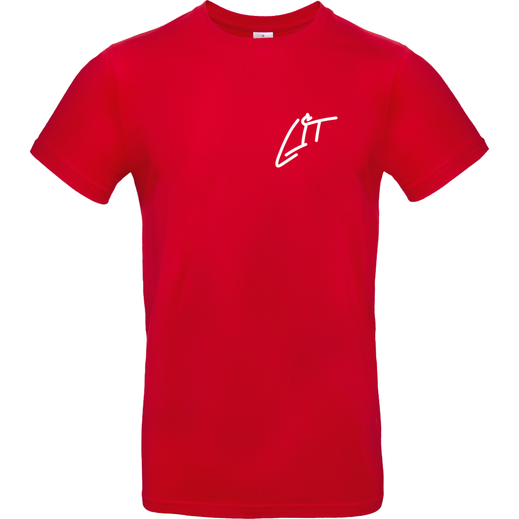 Lucas Lit LucasLit - Lit Shirt T-Shirt B&C EXACT 190 - Rot