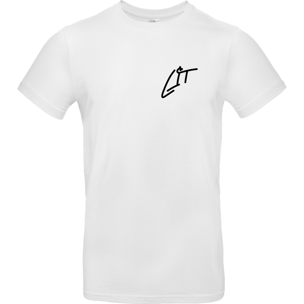 Lucas Lit LucasLit - Lit Shirt T-Shirt B&C EXACT 190 - Weiß