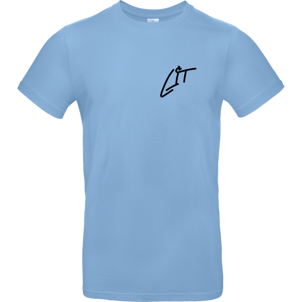 Lucas Lit LucasLit - Lit Shirt T-Shirt B&C EXACT 190 - Hellblau