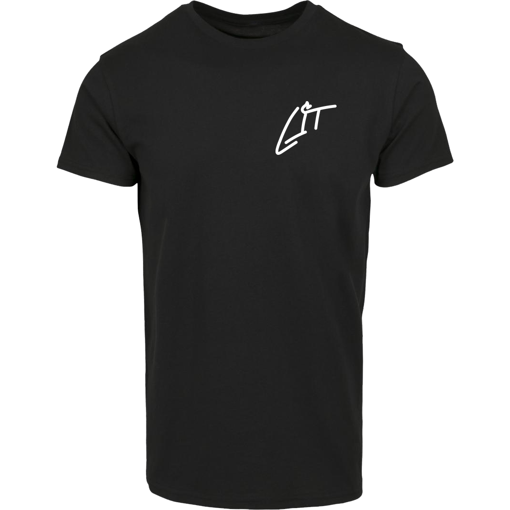 Lucas Lit LucasLit - Lit Shirt T-Shirt Hausmarke T-Shirt  - Schwarz