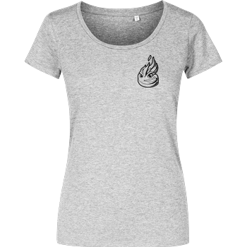 LucasLit - Litty Shirt Damenshirt heather grey