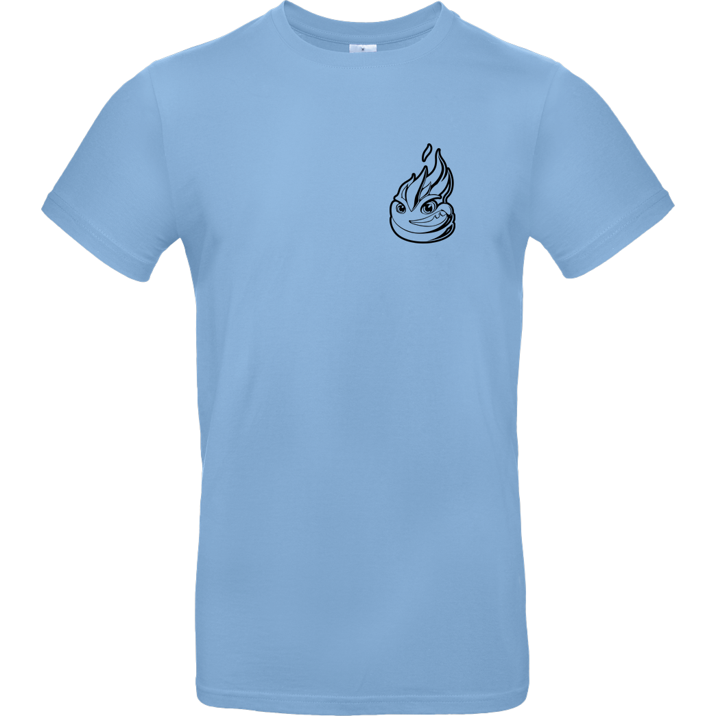 Lucas Lit LucasLit - Litty Shirt T-Shirt B&C EXACT 190 - Hellblau