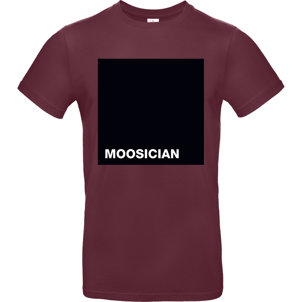 m00sician M00sician - Block T-Shirt B&C EXACT 190 - Bordeaux