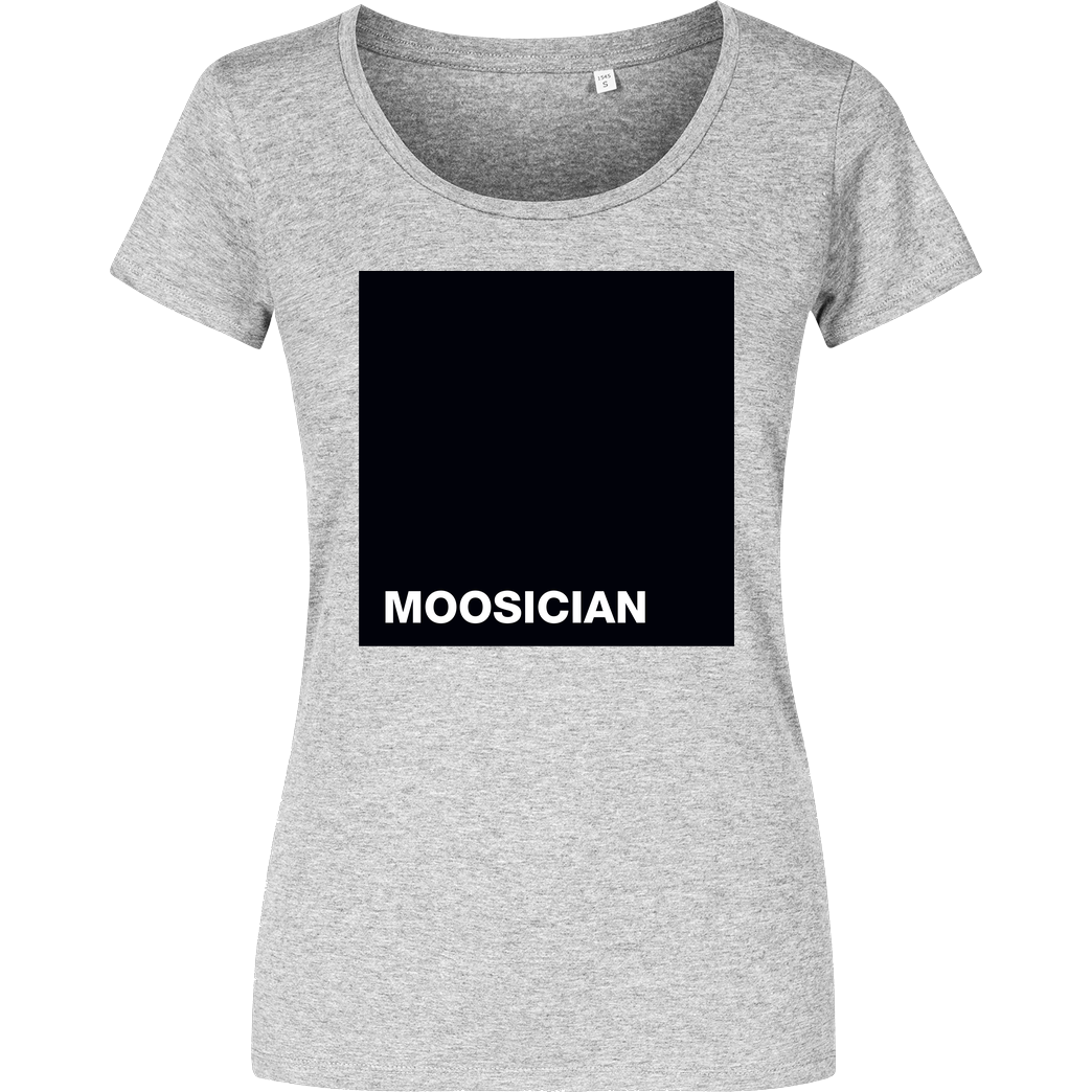 m00sician M00sician - Block T-Shirt Damenshirt heather grey