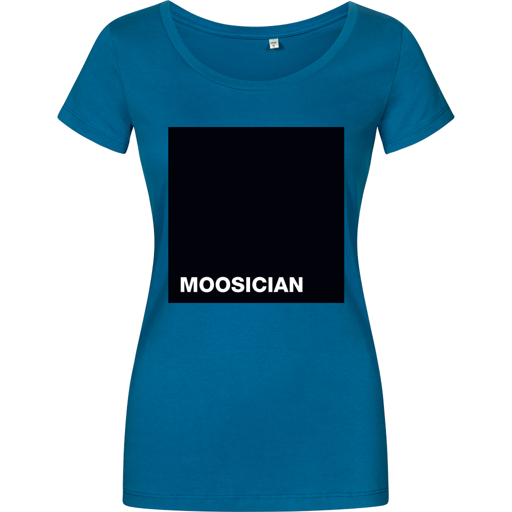 m00sician M00sician - Block T-Shirt Damenshirt petrol