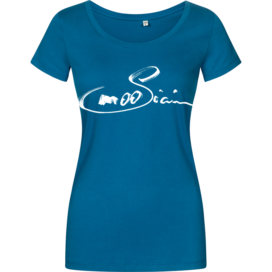 m00sician M00sician - Handwritten T-Shirt Damenshirt petrol