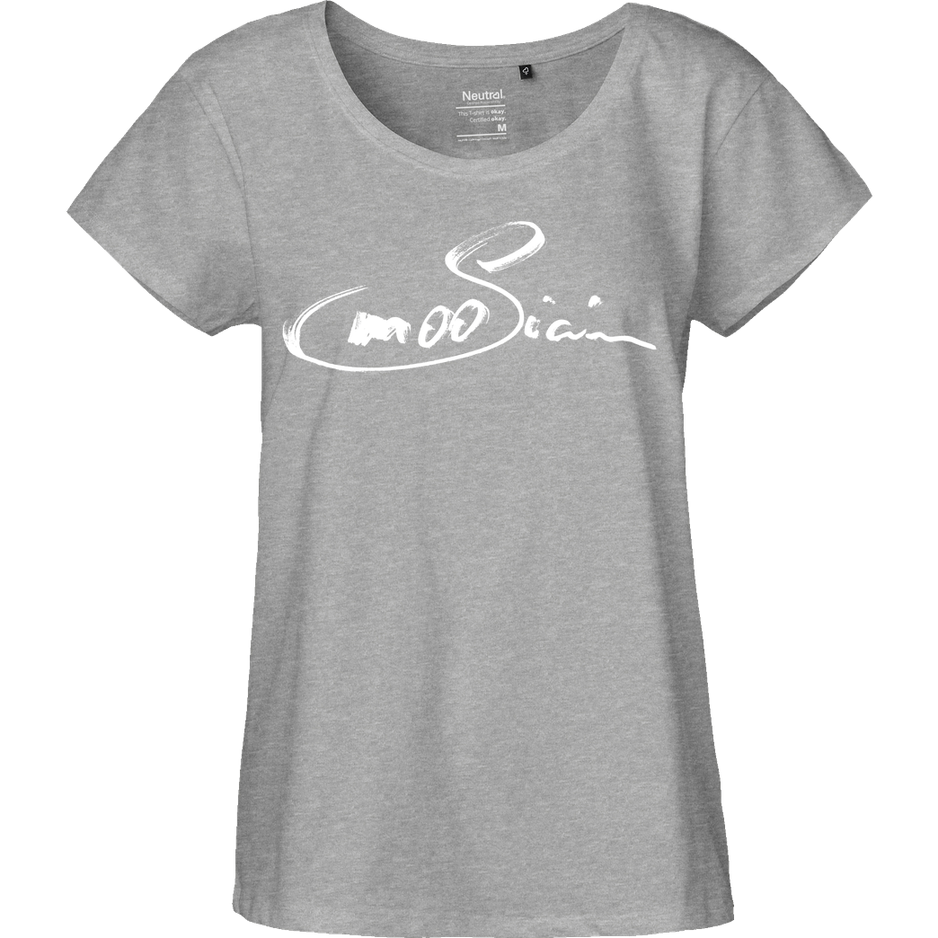 m00sician M00sician - Handwritten T-Shirt Fairtrade Loose Fit Girlie - heather grey