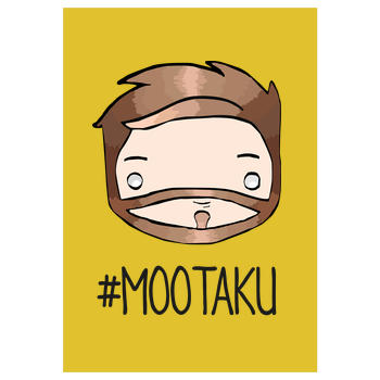 m00sician - Mootaku Kunstdruck gelb