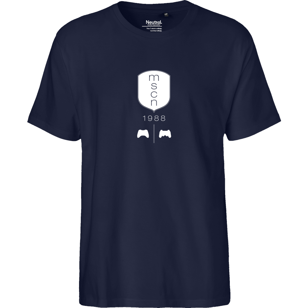 m00sician M00sician - mscn T-Shirt Fairtrade T-Shirt - navy