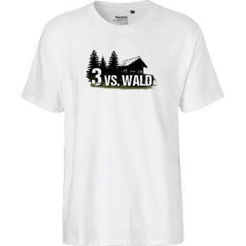 M4cm4nus - 3 vs. Wald Fairtrade T-Shirt - weiß