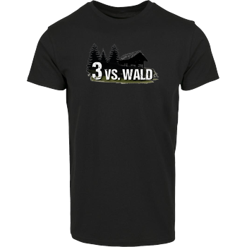 M4cm4nus - 3 vs. Wald Hausmarke T-Shirt  - Schwarz