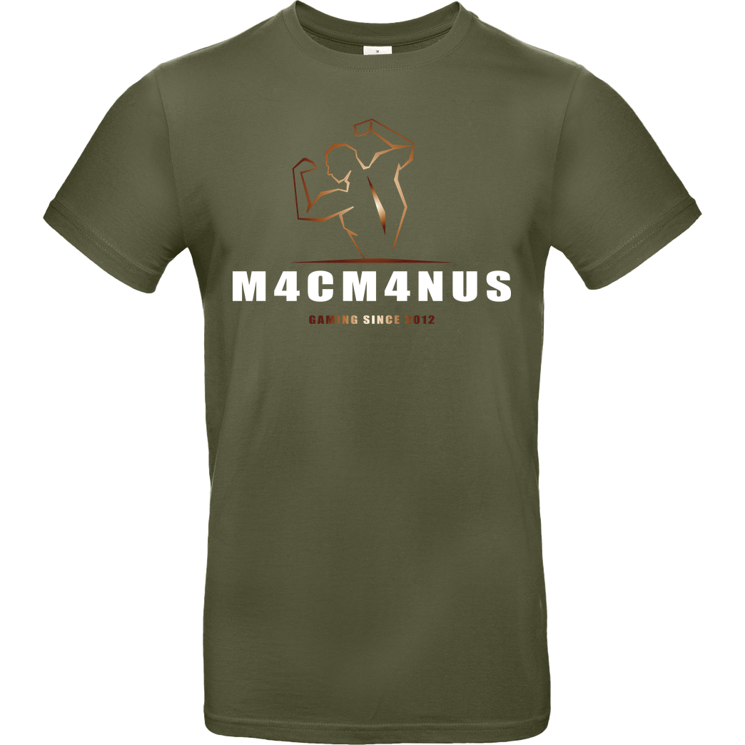 M4cM4nus M4cM4nus - Bizeps Script T-Shirt B&C EXACT 190 - Khaki