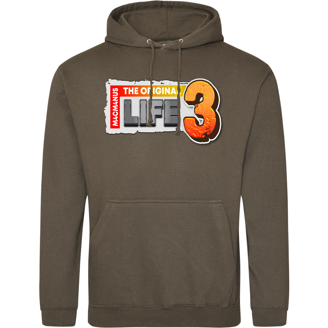 M4cM4nus M4cM4nus - Life 3 Sweatshirt JH Hoodie - Khaki