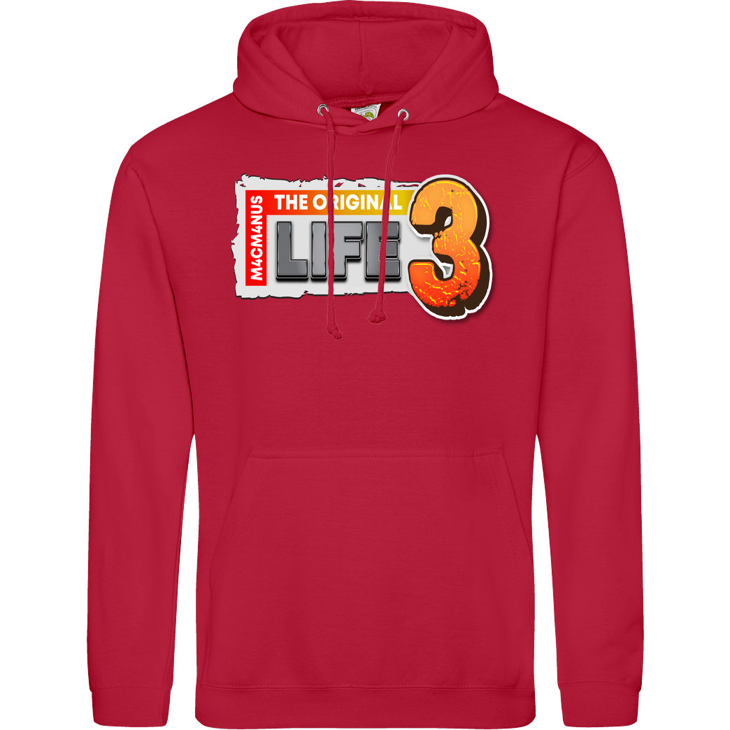 M4cM4nus M4cM4nus - Life 3 Sweatshirt JH Hoodie - Rot