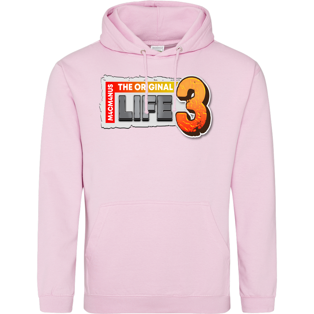 M4cM4nus M4cM4nus - Life 3 Sweatshirt JH Hoodie - Rosa