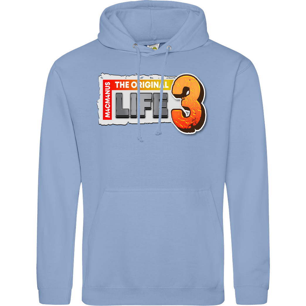M4cM4nus M4cM4nus - Life 3 Sweatshirt JH Hoodie - Hellblau