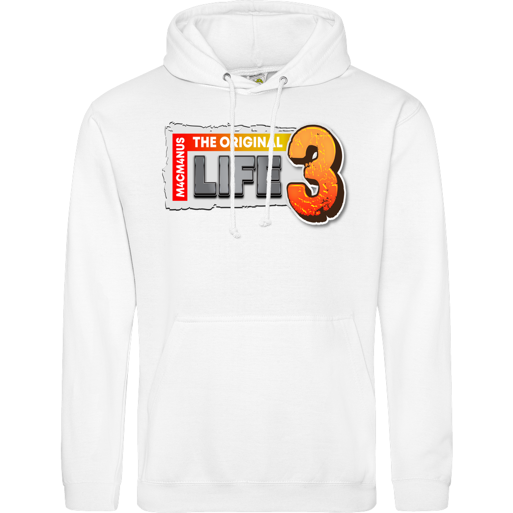 M4cM4nus M4cM4nus - Life 3 Sweatshirt JH Hoodie - Weiß