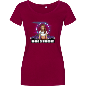 M4cm4nus - State of Freedom Damenshirt berry