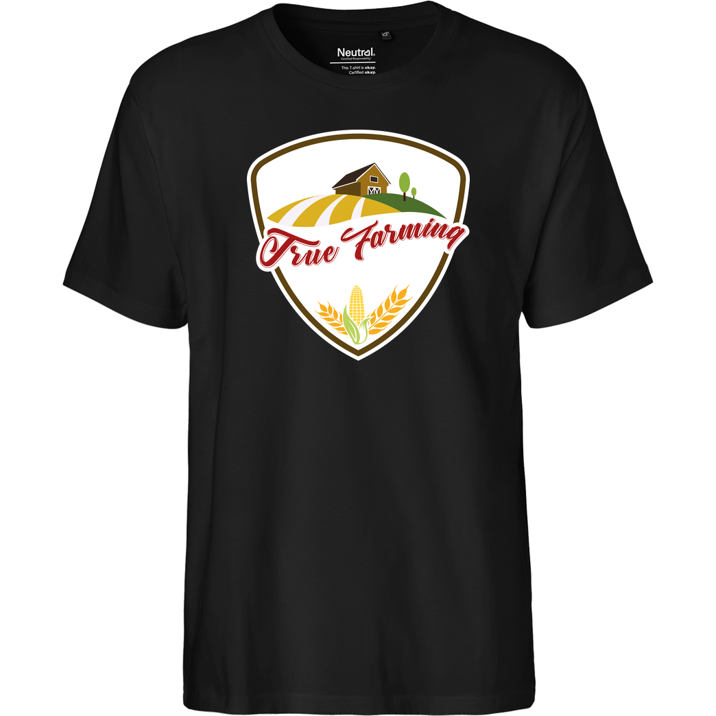 M4cM4nus M4cM4nus - True Farming T-Shirt Fairtrade T-Shirt - schwarz