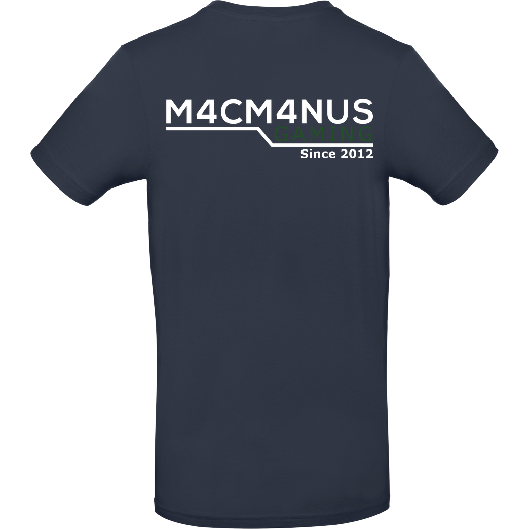 M4cM4nus M4cM4nus - Wappen und Schriftzug T-Shirt B&C EXACT 190 - Navy
