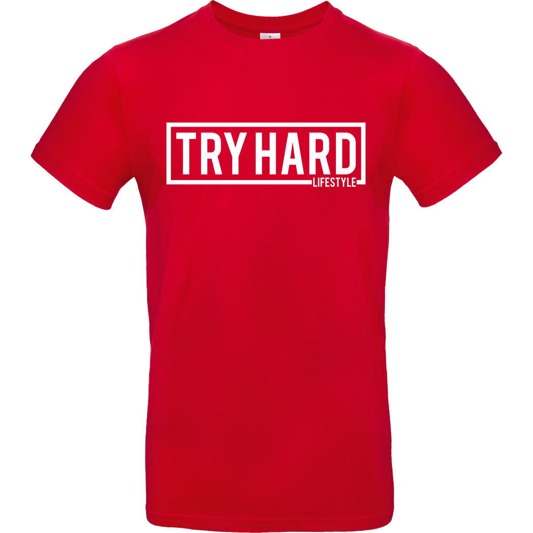 MarcelScorpion Marcel Scorpion - Try Hard Lifestyle T-Shirt B&C EXACT 190 - Rot