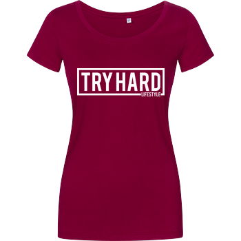 Marcel Scorpion - Try Hard Lifestyle Damenshirt berry