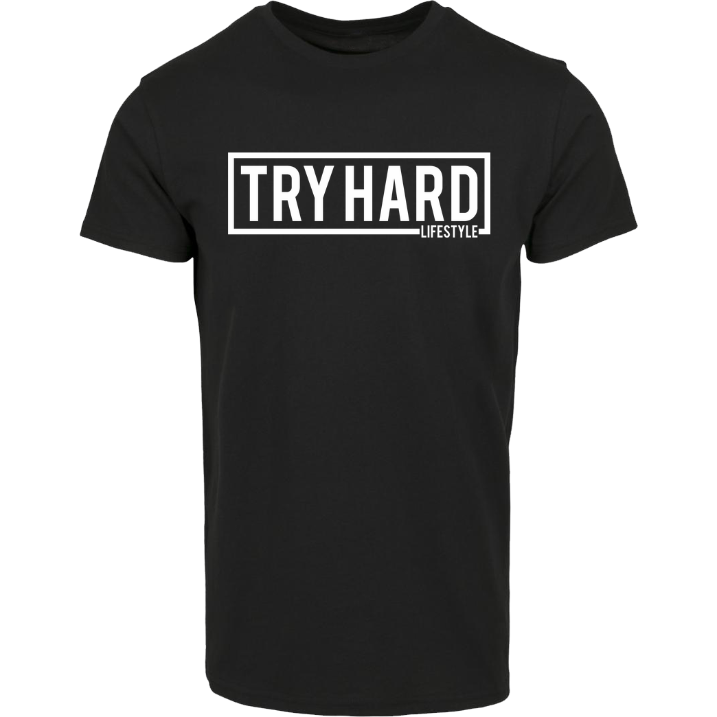 MarcelScorpion Marcel Scorpion - Try Hard Lifestyle T-Shirt Hausmarke T-Shirt  - Schwarz