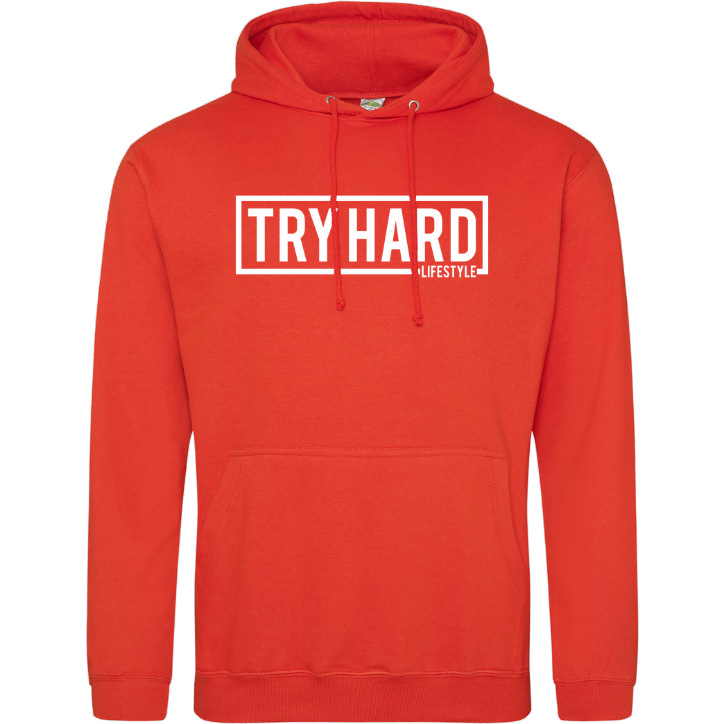 MarcelScorpion Marcel Scorpion - Try Hard Lifestyle Sweatshirt JH Hoodie - Orange