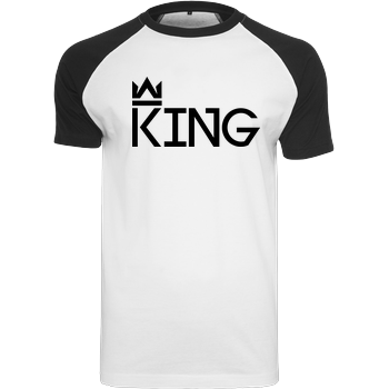 MarcelScorpion - King Raglan-Shirt weiß