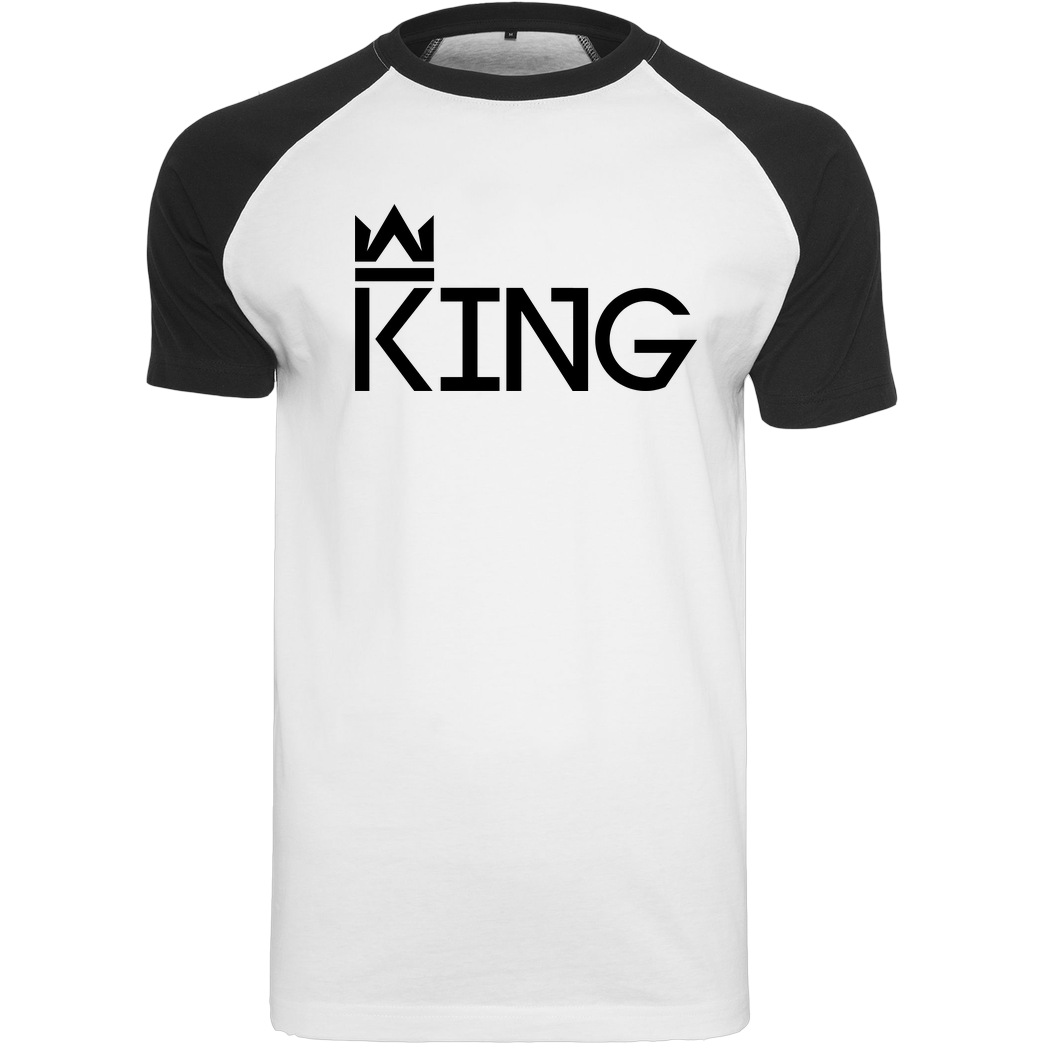 MarcelScorpion MarcelScorpion - King T-Shirt Raglan-Shirt weiß