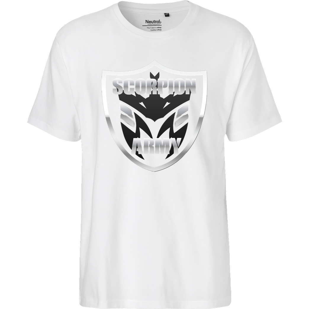 MarcelScorpion MarcelScorpion - Scorpion Army T-Shirt Fairtrade T-Shirt - weiß