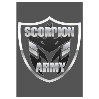 MarcelScorpion - Scorpion Army Kunstdruck grau