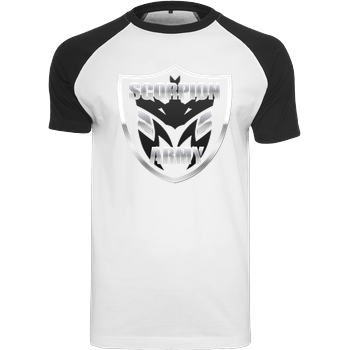MarcelScorpion - Scorpion Army Raglan-Shirt weiß