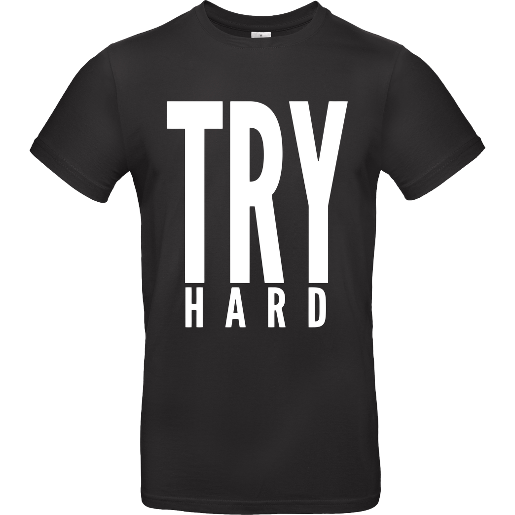 MarcelScorpion MarcelScorpion - Try Hard weiß T-Shirt B&C EXACT 190 - Schwarz