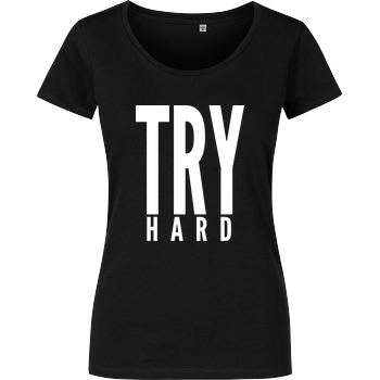 MarcelScorpion - Try Hard weiß Damenshirt schwarz