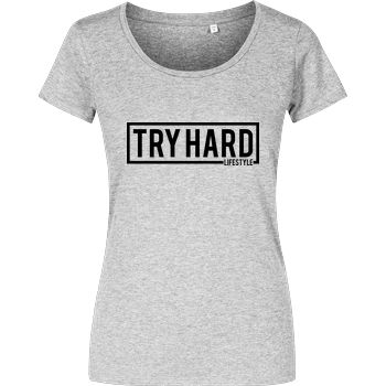 MarcelScorpion - Try Hard Lifestyle Damenshirt heather grey