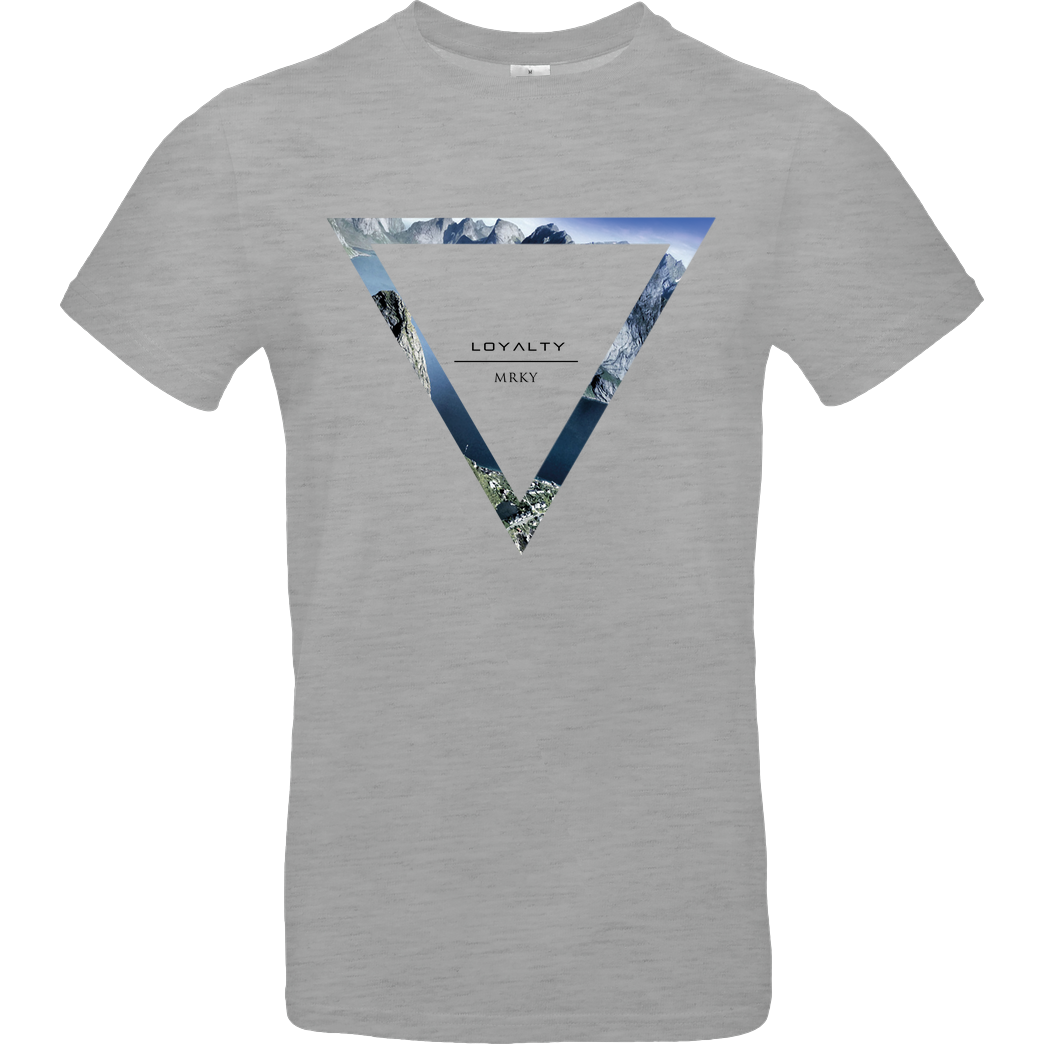 Markey Markey - Triangle T-Shirt B&C EXACT 190 - heather grey