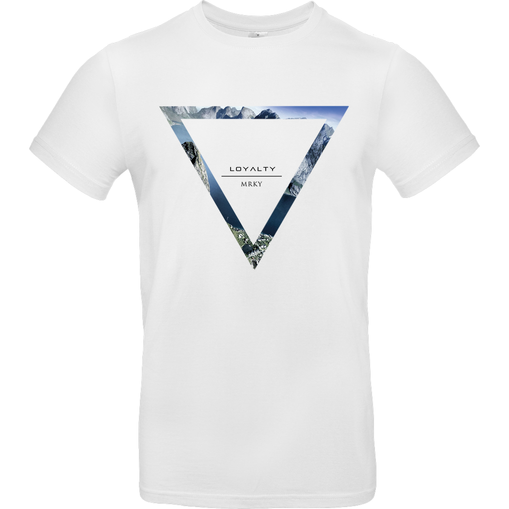 Markey Markey - Triangle T-Shirt B&C EXACT 190 - Weiß