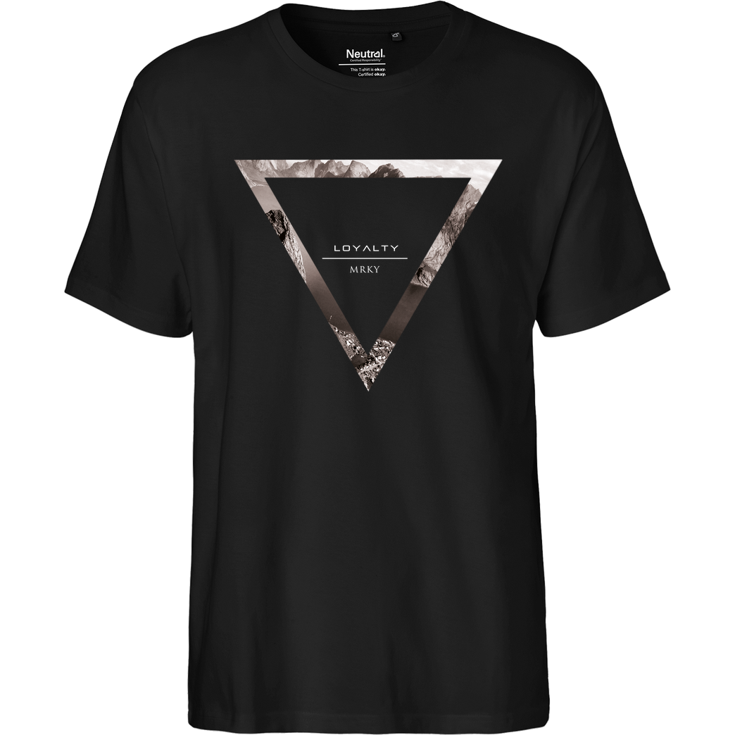 Markey Markey - Triangle T-Shirt Fairtrade T-Shirt - schwarz