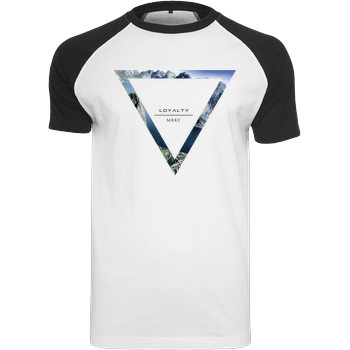 Markey - Triangle Raglan-Shirt weiß