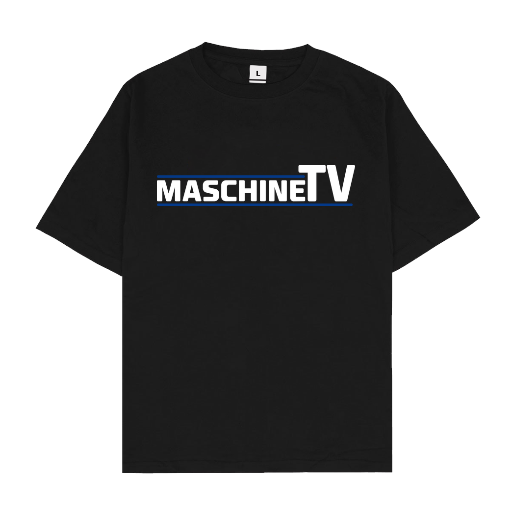 MaschineTV MaschineTV - Logo T-Shirt Oversize T-Shirt - Schwarz