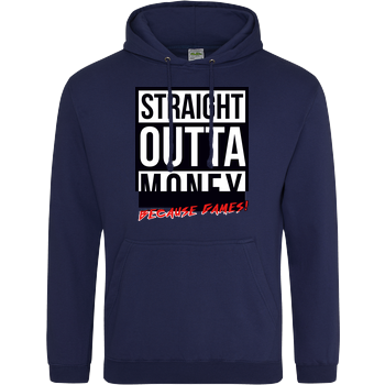 MasterTay - Straight outta money (because games) JH Hoodie - Navy