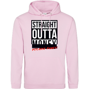 MasterTay - Straight outta money (because games) JH Hoodie - Rosa