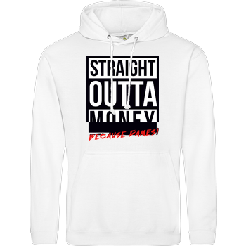 MasterTay - Straight outta money (because games) JH Hoodie - Weiß