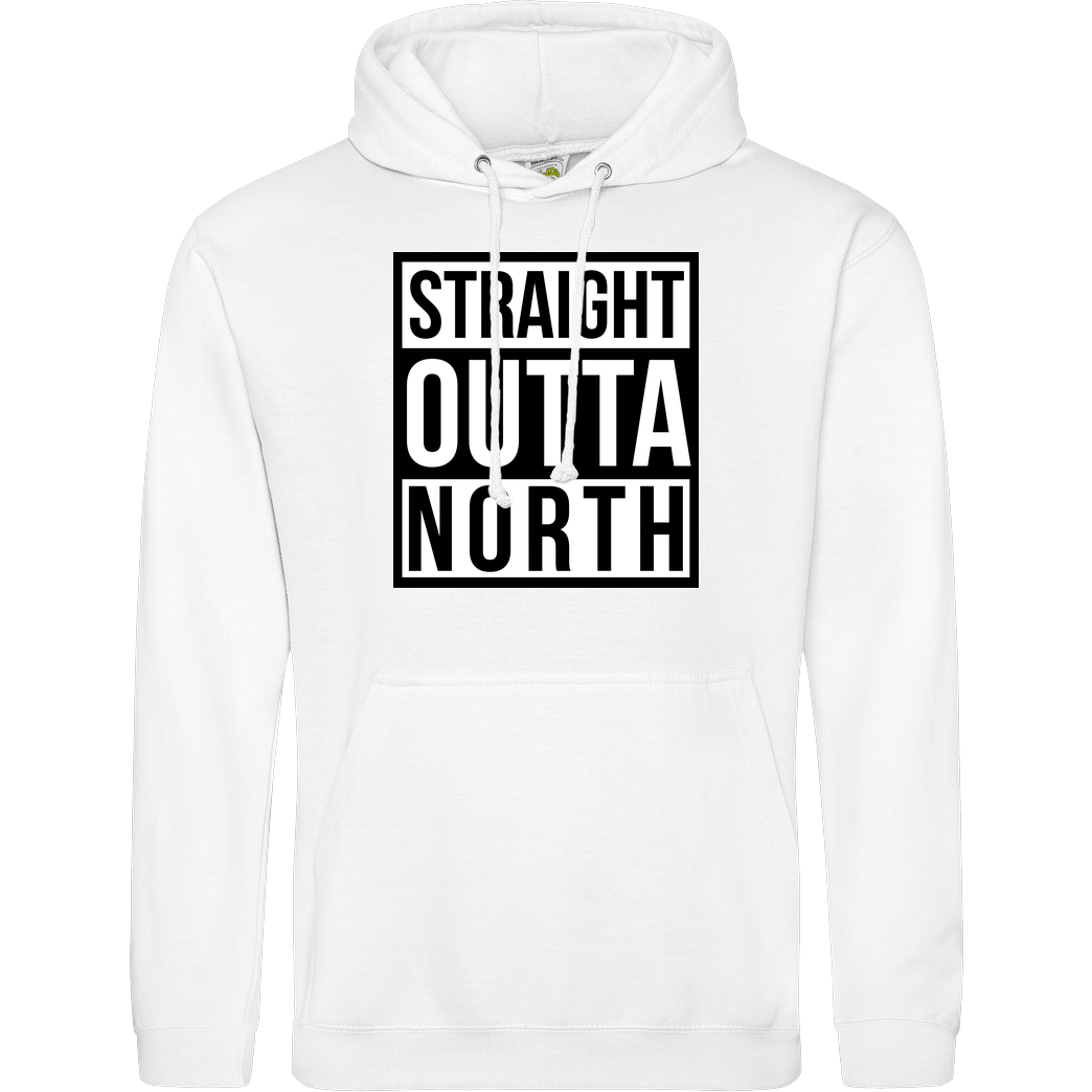 MasterTay MasterTay - Straight Outta North Sweatshirt JH Hoodie - Weiß