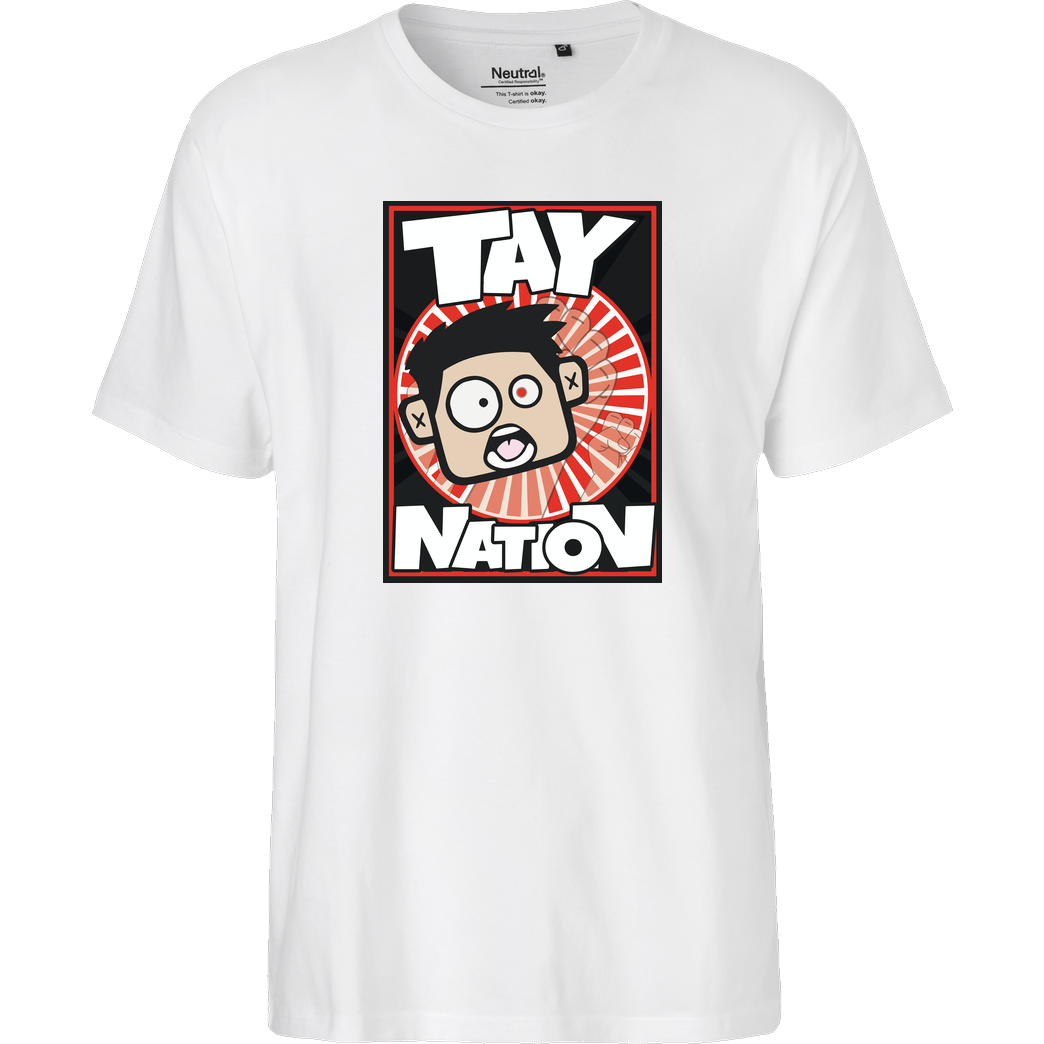 MasterTay MasterTay - Tay Nation T-Shirt Fairtrade T-Shirt - weiß