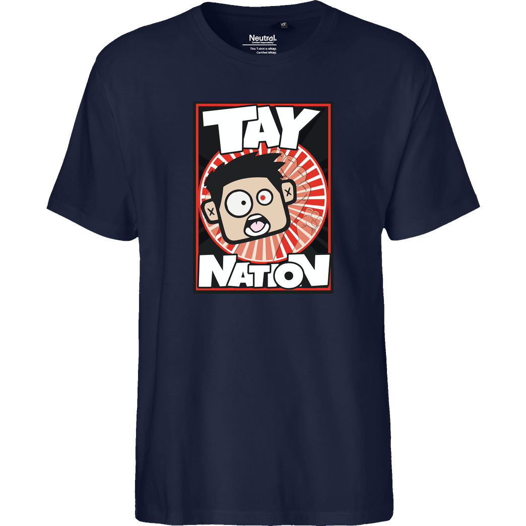 MasterTay MasterTay - Tay Nation T-Shirt Fairtrade T-Shirt - navy
