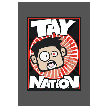 MasterTay - Tay Nation Kunstdruck grau