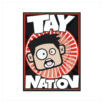MasterTay - Tay Nation Kunstdruck Quadrat weiß